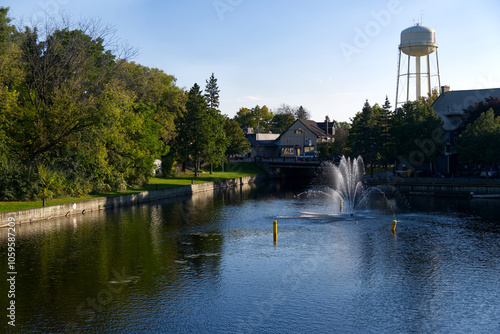 Obraz na płótnie Ontario - Perth Fountain w salonie