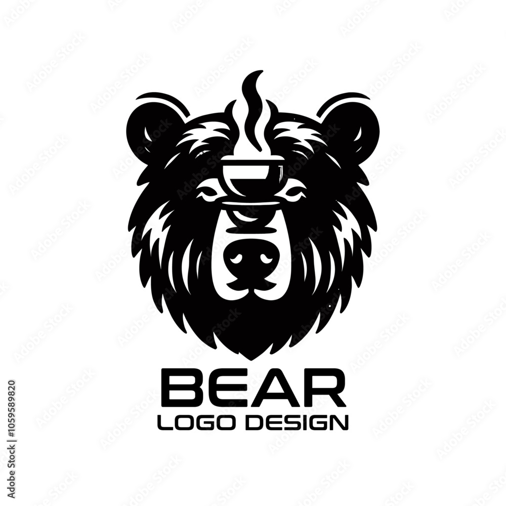 Fototapeta premium Bear Vector Logo Design