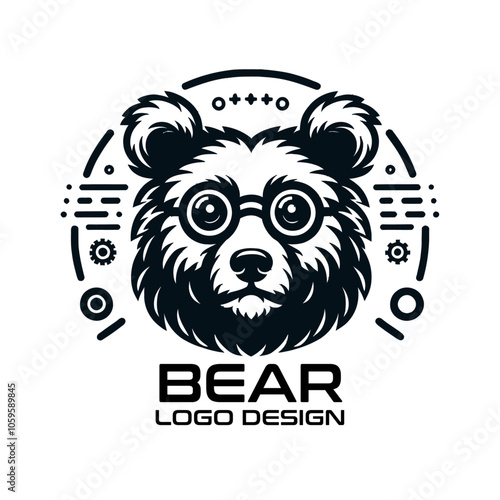 Bear Vector Logo Design photo