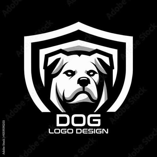 Dog Vector Logo Design photo