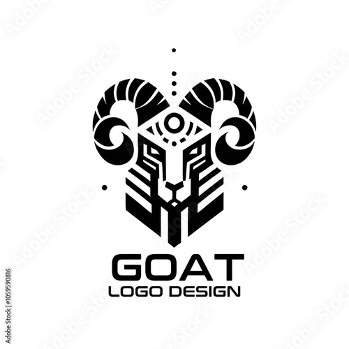 Goat Vector Logo Design photo