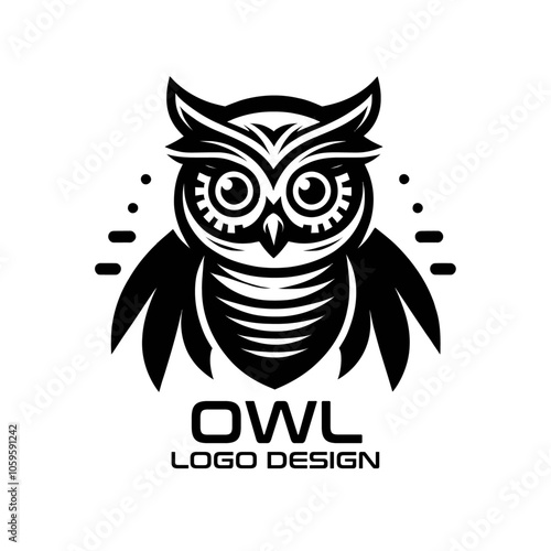 Owl Vector Logo Design photo