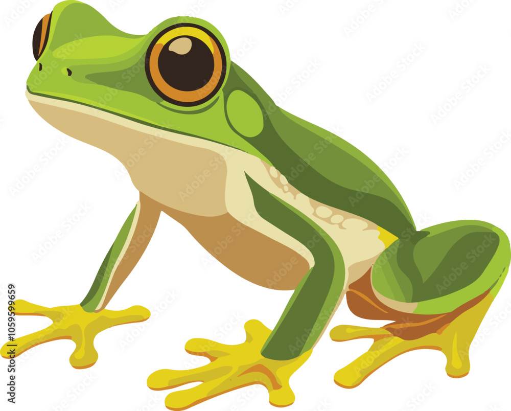 Fototapeta premium simple vector amphibian clipart