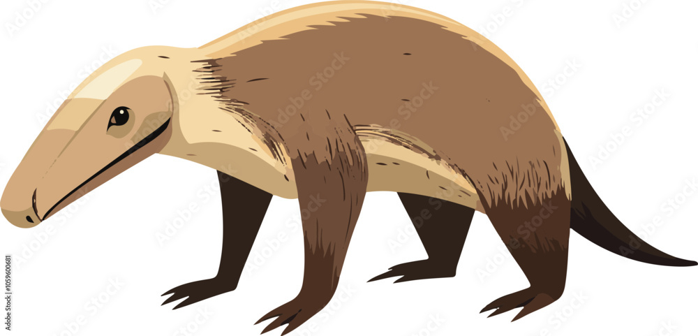 Fototapeta premium simple vector anteater clipart
