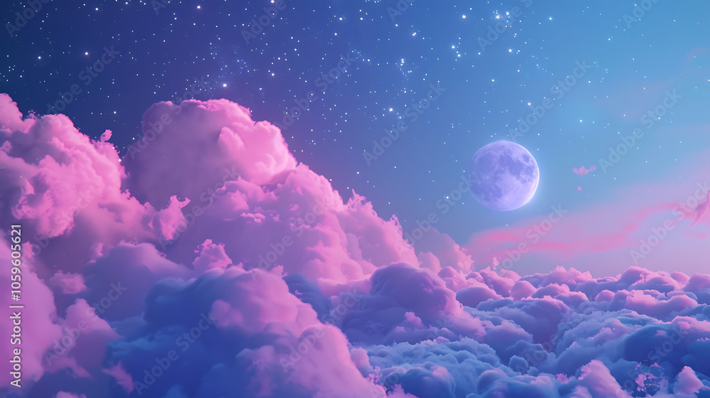 Obraz premium moon and sky