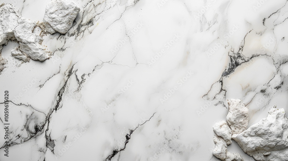 Obraz premium Copy space on white marble background