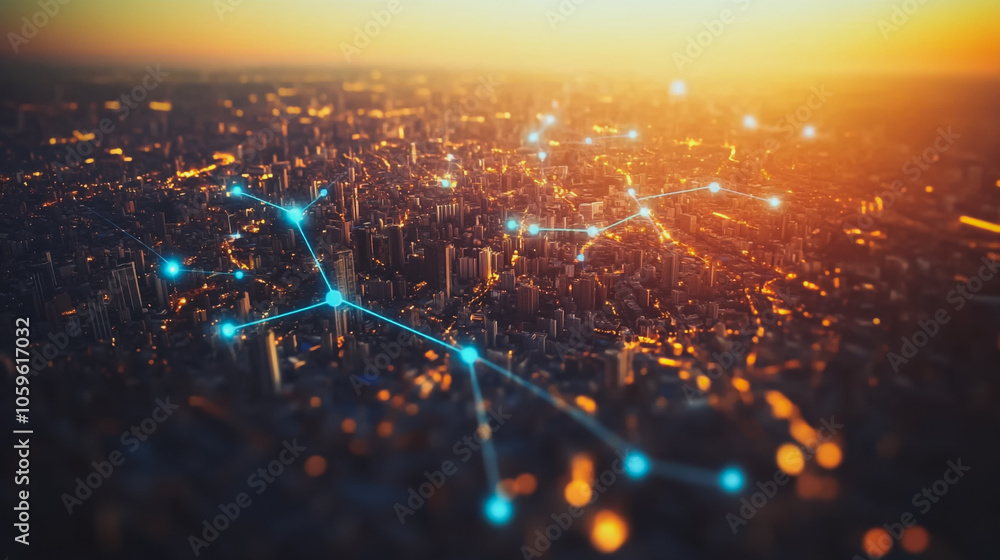 Obraz premium abstract professional business team people innovation connection of line from nail node to node on map background , networking concept