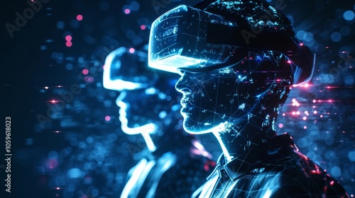 A virtual reality experience where players from different parts of the world can communicate with each other in realtime through their 6Gconnected headsets with instant language translation. photo