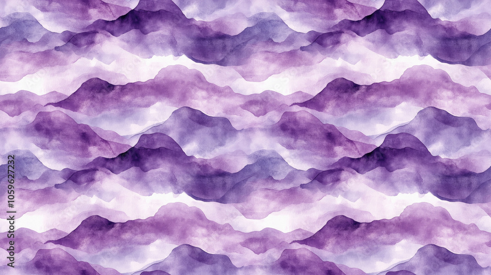 Fototapeta premium Seamless abstract watercolor pattern in soft lavender shades ideal for textile design and artistic projects