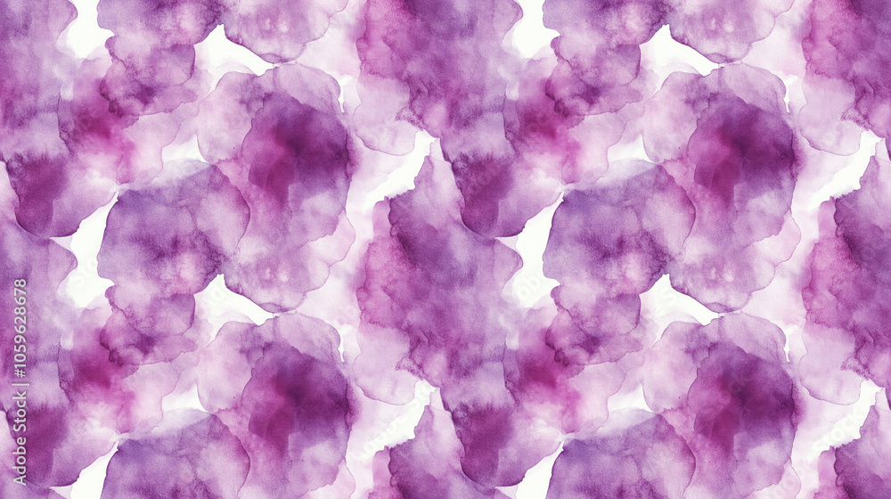 Seamless violet watercolor wash pattern against a white background ideal for text design and digital projects Seamless violet watercolor wash pattern against a white background ideal for text design and digital projects