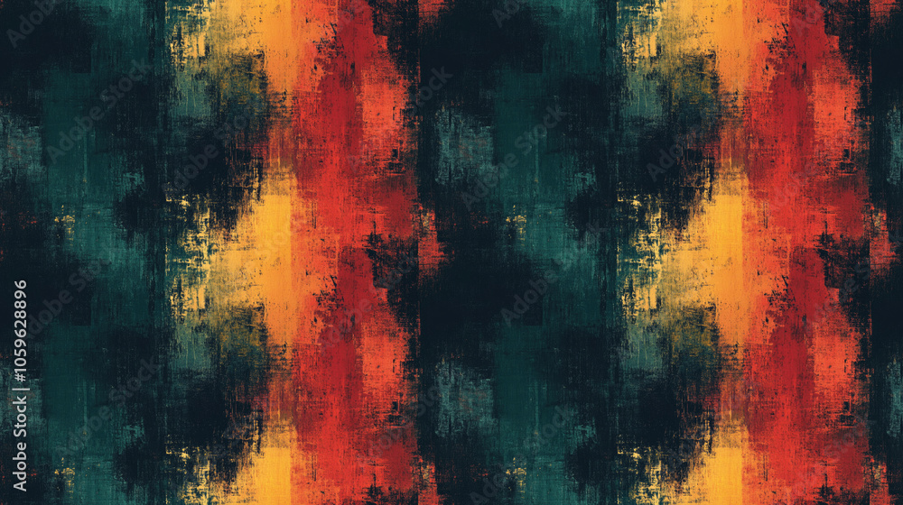 Fototapeta premium High quality seamless pattern of scratches and grunge texture resembling an oil painting ideal for creative backdrops
