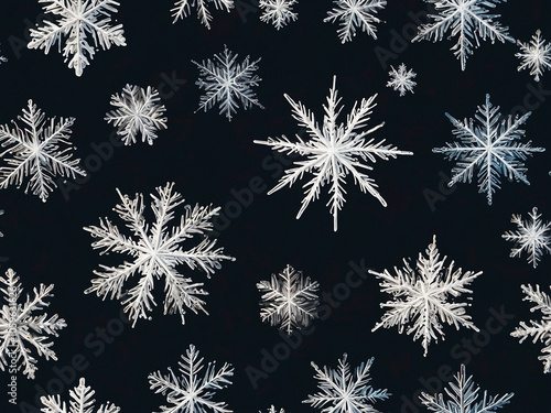 winter background with snoflakes 