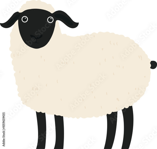 simple vector karakul clipart