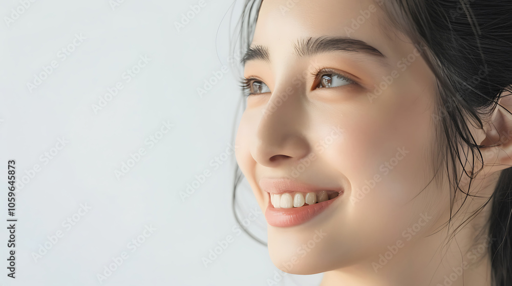 Naklejka premium beautiful woman
