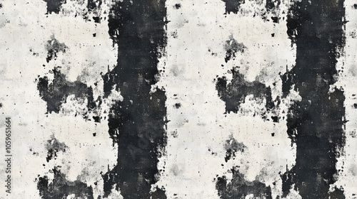 Wallpaper Mural Seamless black and white grunge texture pattern featuring dirt overlays and paper textures ideal for artistic backgrounds or digital designs Torontodigital.ca