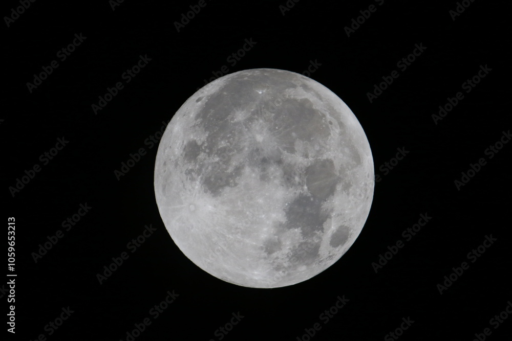 Fototapeta premium View of the Moon from Earth