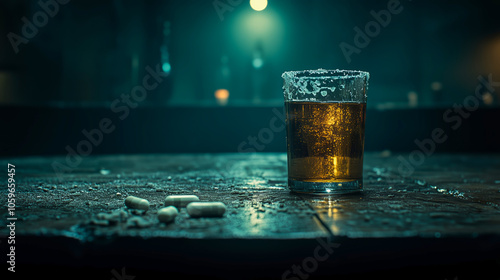 illustration of a person drinking, path to recovery, sobriety journey, hope and healing, addiction recovery