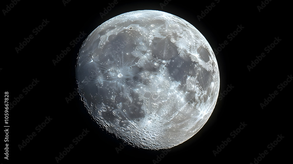 Obraz premium Detailed Moon Surface Photo
