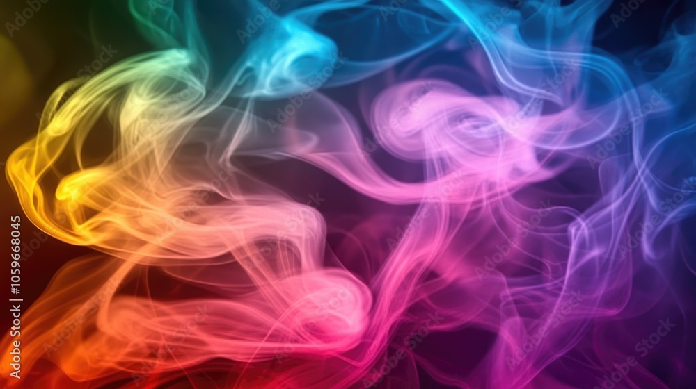 Fototapeta premium Colorful Abstract Smoke in Motion