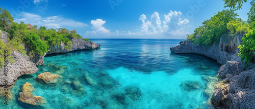 Paysage naturel à couper le souffle en vue panoramique pour fond d'écran