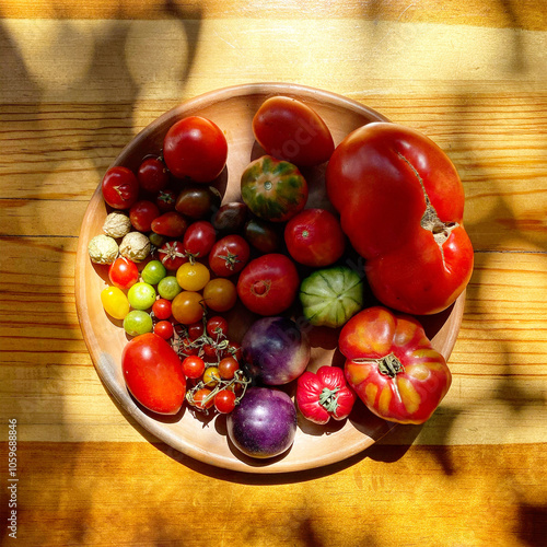 Diversity of native tomatoes photo