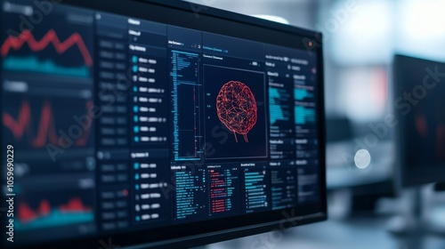 Wallpaper Mural Real-Time AI Dashboard with Data Visualization Torontodigital.ca