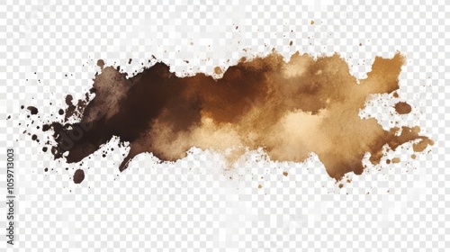 Abstract Brown Ink Splash Background