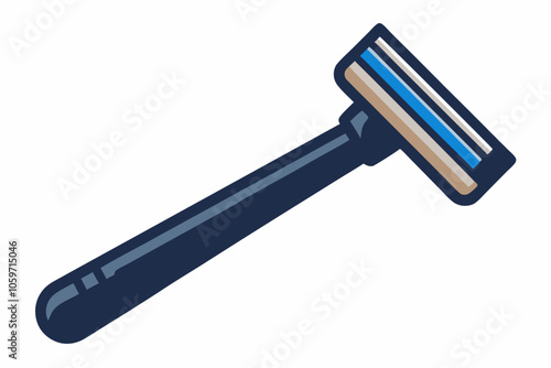  Disposable shaving razor isolated on a white background