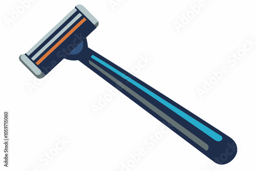  Disposable shaving razor isolated on a white background