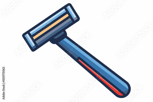  Disposable shaving razor isolated on a white background