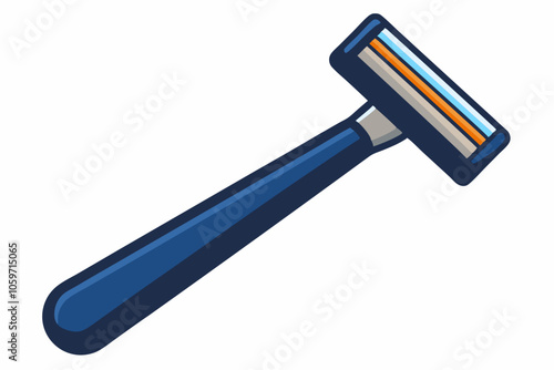  Disposable shaving razor isolated on a white background