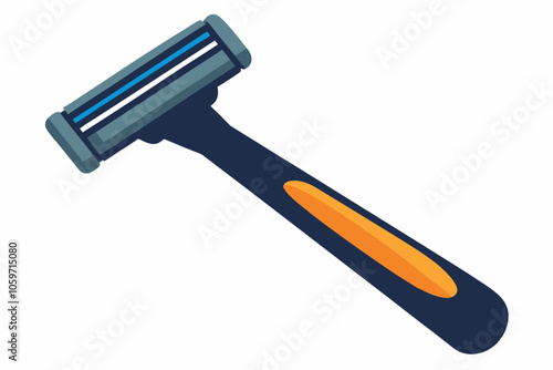  Disposable shaving razor isolated on a white background