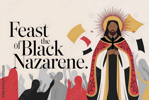 Celebrating the Feast of the Black Nazarene Iconic Religious Artwork

