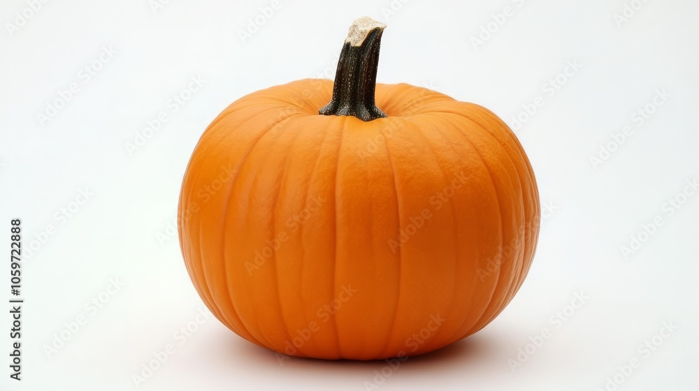 Obraz premium Fresh Orange Pumpkin Isolated on White Background