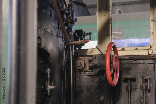 Railway cab (vintage train)