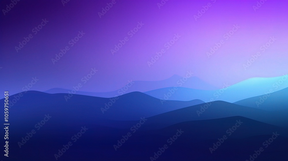 Fototapeta premium Soft Blue Gradient Background with Smooth Transitions