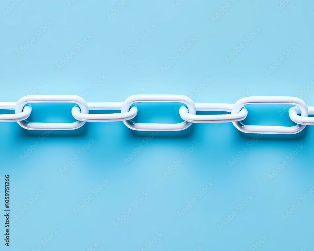 Obraz premium Paper Clips Linked Together Forming a Chain: Versatile Office Supplies for Organizing and Connecting