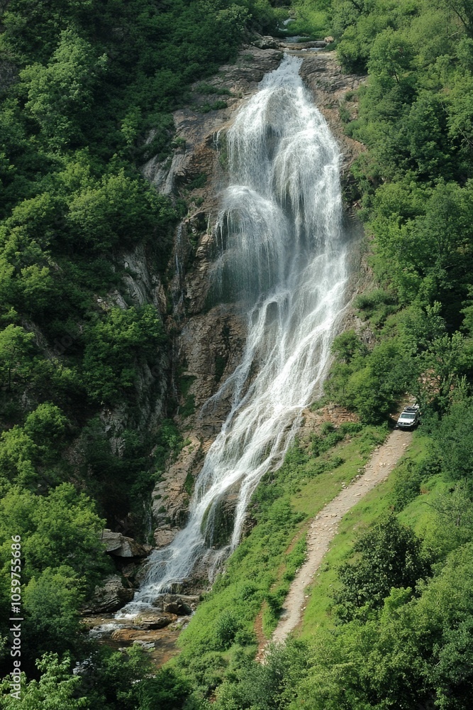 Obraz premium waterfall in the mountains