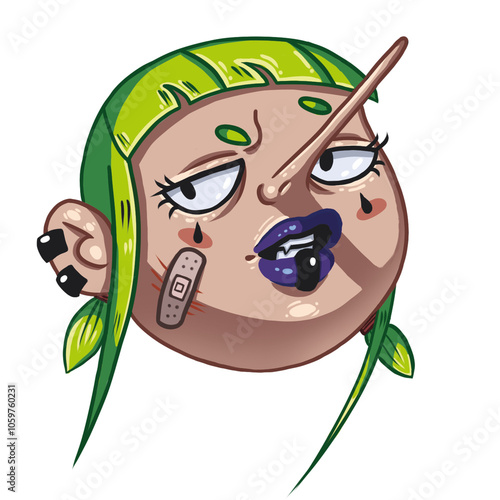 a funny character with a long nose