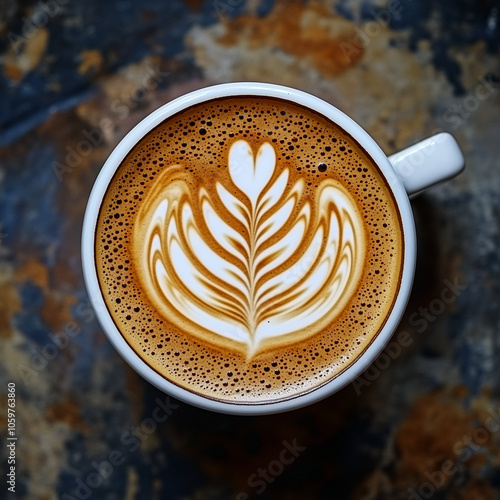 A Latte Art Symphony: A Visual Feast for Coffee Lovers photo