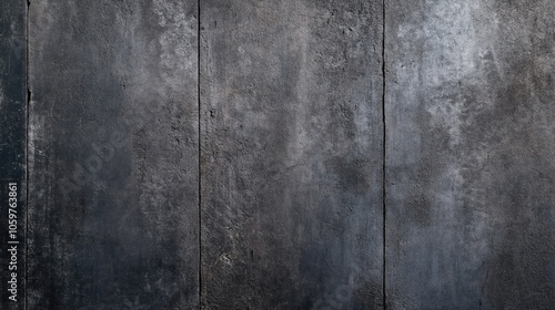 Vertical close-up of textured dark concrete wall with visible seams and slight weathering effect photo