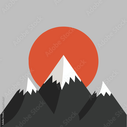 Hill tract landscape vector illustration.