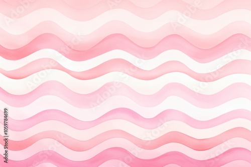 Pink and white watercolor wavy lines background wallpaper