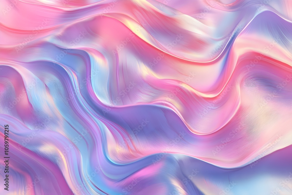Obraz premium Gradient liquid abstract squared Holo Holographic background with halftone dots design Watercolor ombre gradient pattern design 3d geometric shapes background Abstract background generative AI