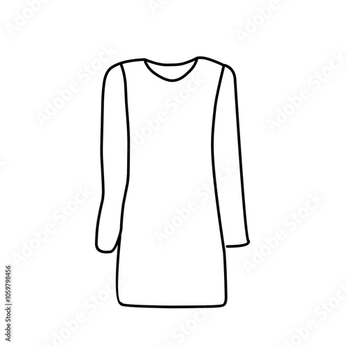 women dresses line icon