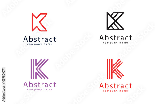 minimalist k letter logo for modern business and technology brands