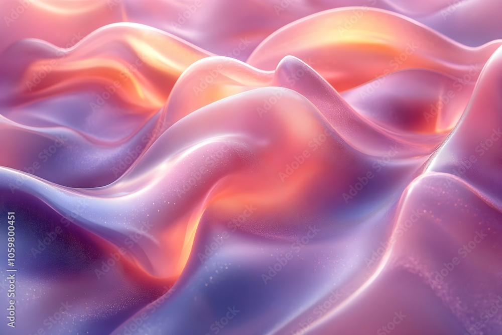 Obraz premium Gradient liquid abstract squared Holo Holographic background with halftone dots design Watercolor ombre gradient pattern design 3d geometric shapes background Abstract background generative AI