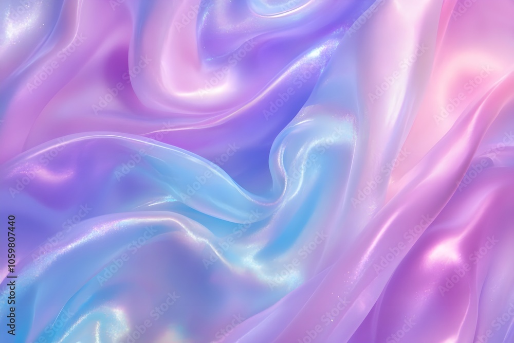 Obraz premium Gradient liquid abstract squared Holo Holographic background with halftone dots design Watercolor ombre gradient pattern design 3d geometric shapes background Abstract background generative AI