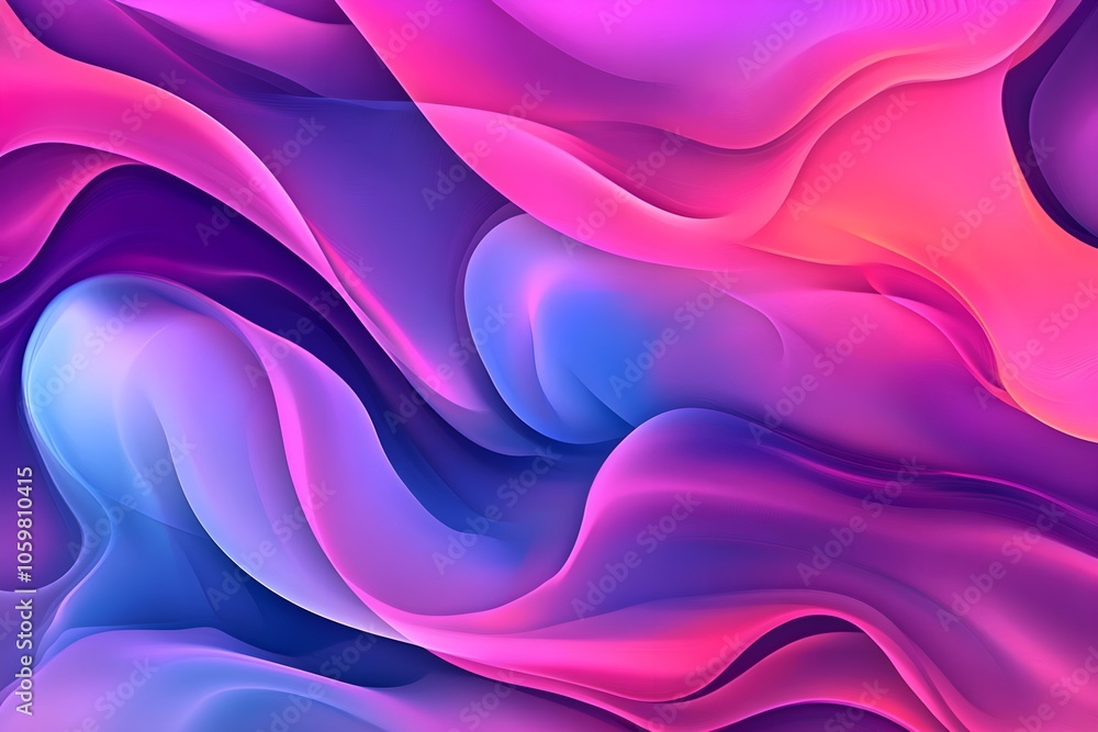Obraz premium Gradient liquid abstract squared Holo Holographic background with halftone dots design Watercolor ombre gradient pattern design 3d geometric shapes background Abstract background generative AI