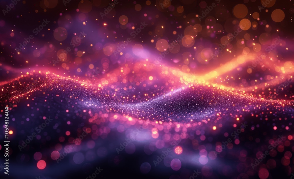 Fototapeta premium Abstract Gradient with Noise on Black Background